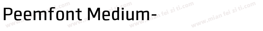 Peemfont Medium字体转换